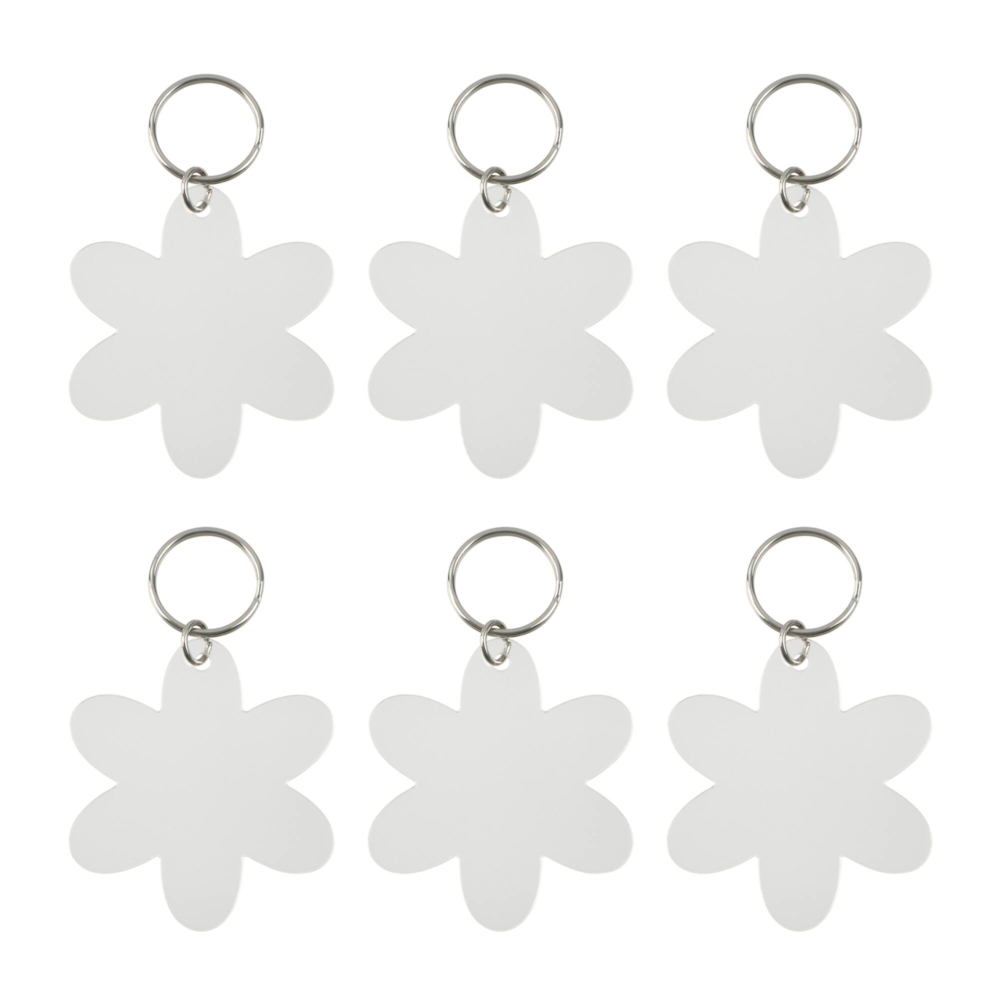 2.5" Flower Acrylic Keychains, 6ct. by Make Market®